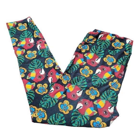 Lularoe legging bird print - Picture 1 of 2